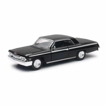 NEW-RAY TOYS 1962 Chevrolet Impala SS - Black, 12PK 71843A